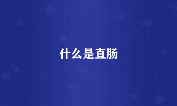 什么是直肠