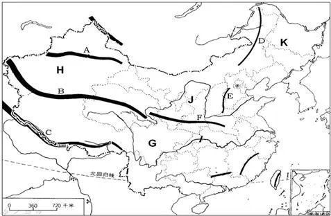 中国山脉地形图高清版