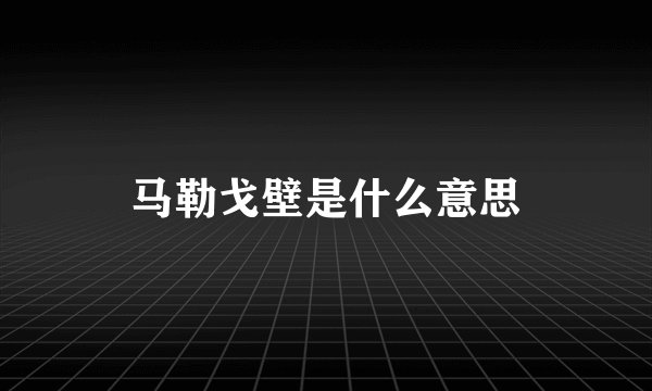 马勒戈壁是什么意思